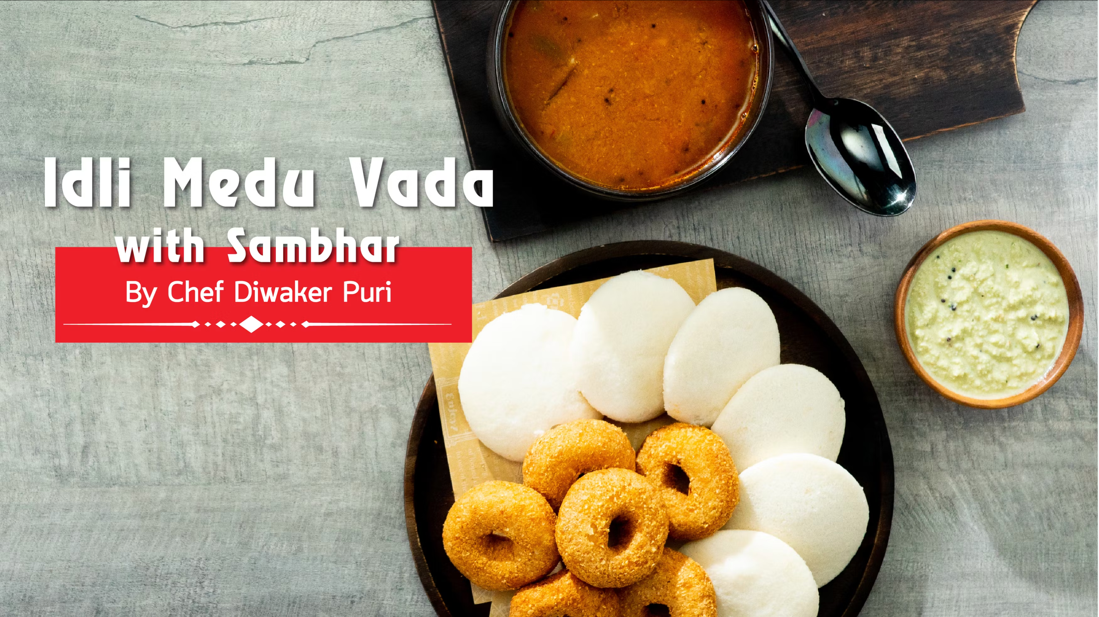 Idli Medu Vada with Sambhar