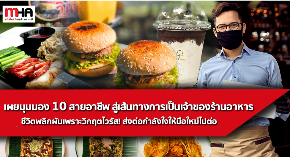 เผยมุมมอง 10 สายอาชีพ สู่เส้นทางการเป็นเจ้าของร้านอาหาร ชีวิตพลิกผันเพราะวิกฤตไวรัส! ส่งต่อกำลังใจให้มือใหม่ไปต่อ